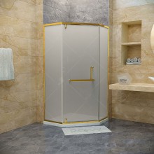 Душевой уголок RGW Hotel HO-084G 90х90 350608499-26 профиль Золото стекло матовое-сатинат