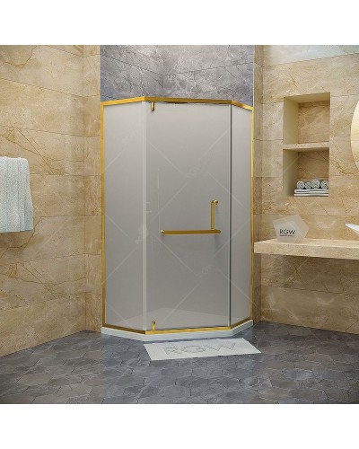 Душевой уголок RGW Hotel HO-084G 90х90 350608499-26 профиль Золото стекло матовое-сатинат