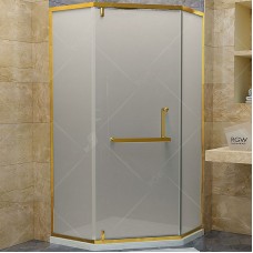 Душевой уголок RGW Hotel HO-084G 100х100 350608400-26 профиль Золото стекло матовое-сатинат