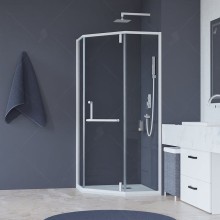 Душевой уголок RGW Hotel HO-084W 90х90 350608499-15 профиль Белый стекло прозрачное