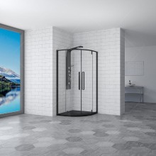 Душевой уголок RGW Stilvoll SV-53-B 90х90 06325399-14 профиль Черный стекло прозрачное