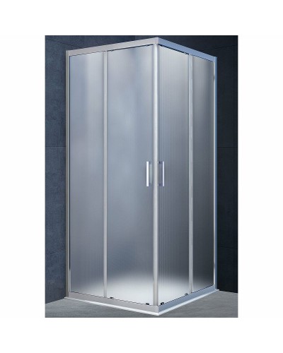 Душевой уголок Vincea Alpha 90x90 VSS-3AL900MT профиль Хром стекло текстурное