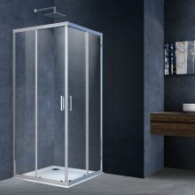 Душевой уголок Vincea Alpha 100x100 VSS-3AL100CL профиль Хром стекло прозрачное