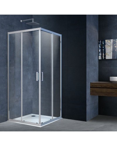 Душевой уголок Vincea Alpha 100x100 VSS-3AL100CL профиль Хром стекло прозрачное