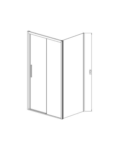 Душевой уголок Vincea Soft 120x100 VSR-3SO1012CL профиль Хром стекло прозрачное