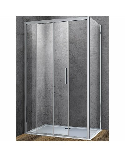 Душевой уголок Vincea Soft 130x100 VSR-3SO1013CL профиль Хром стекло прозрачное