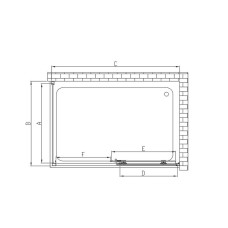Душевой уголок Vincea Soft 130x100 VSR-3SO1013CL профиль Хром стекло прозрачное