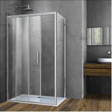 Душевой уголок Vincea Soft 140x100 VSR-3SO1014CL профиль Хром стекло прозрачное