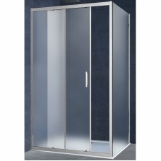 Душевой уголок Vincea Alpha 140x80 VSR-3AL8014MT профиль Хром стекло текстурное