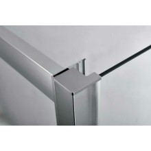 Душевой уголок Vincea Alpha 150x80 VSR-3AL8015MT профиль Хром стекло текстурное