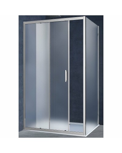 Душевой уголок Vincea Alpha 120x90 VSR-3AL9012MT профиль Хром стекло текстурное