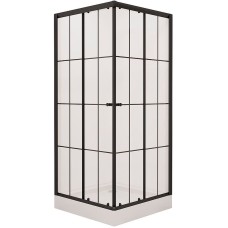 Душевой уголок Niagara Nova 100х100 NG-0100-14 профиль Черный стекло прозрачное