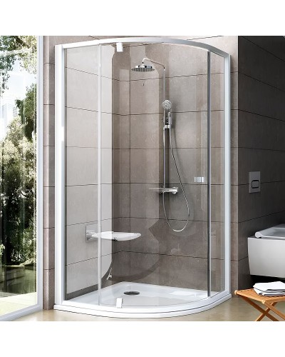 Душевой уголок Ravak Pivot PSKK3 90x90 37677100Z1 профиль Белый стекло Transparent