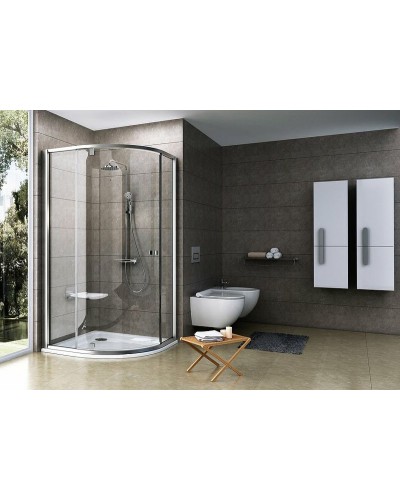 Душевой уголок Ravak Pivot PSKK3 100x100 376AAU00Z1 профиль Сатин стекло Transparent