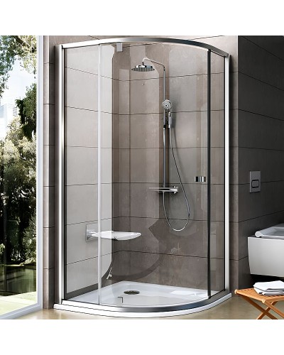 Душевой уголок Ravak Pivot PSKK3 100x100 376AAC00Z1 профиль Хром стекло Transparent