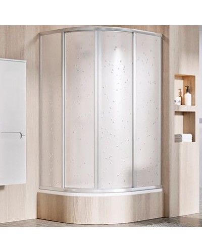 Душевой уголок Ravak Supernova SKCP4-80 Sabina 80x80 31144VU0011 профиль Сатин витраж пластик Pearl