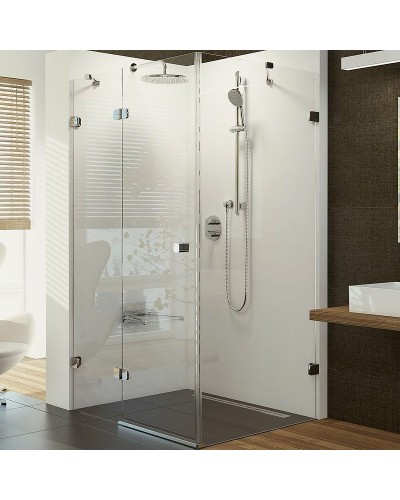 Душевой уголок Ravak Brilliant BSDPS-80/80 80х80 L 0UL44A00Z1 профиль Хром стекло Transparent