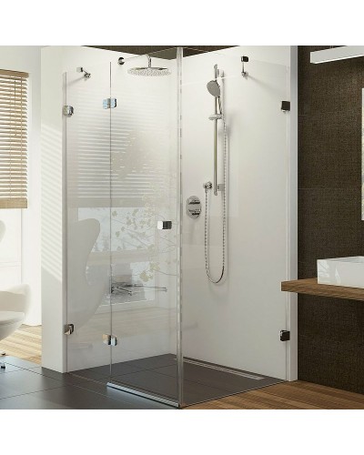 Душевой уголок Ravak Brilliant BSDPS-100/100 100х100 L 0ULA0A00Z1 профиль Хром стекло Transparent