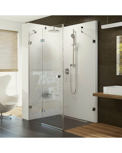 Душевой уголок Ravak Brilliant BSDPS-100/80 100х80 L 0ULA4A00Z1 профиль Хром стекло Transparent