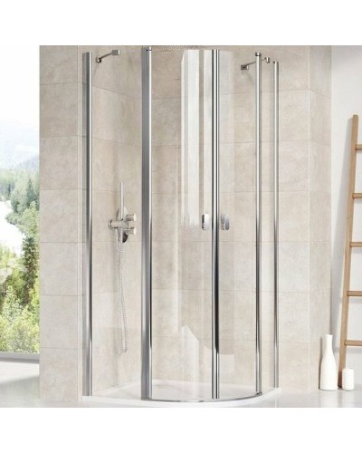 Душевой уголок Ravak Chrome CSKK4 80x80 3Q140C00Z1 профиль Хром стекло Transparent