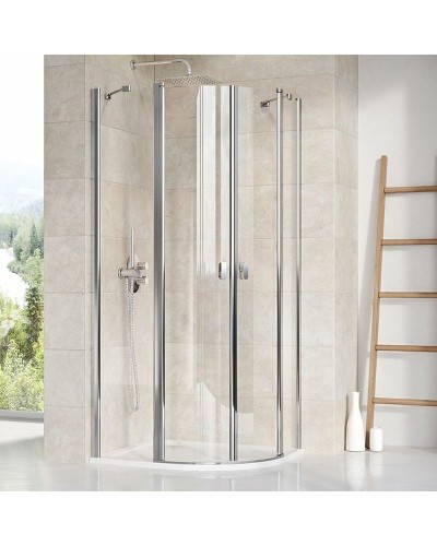 Душевой уголок Ravak Chrome CSKK4 80x80 3Q140C00Z1 профиль Хром стекло Transparent