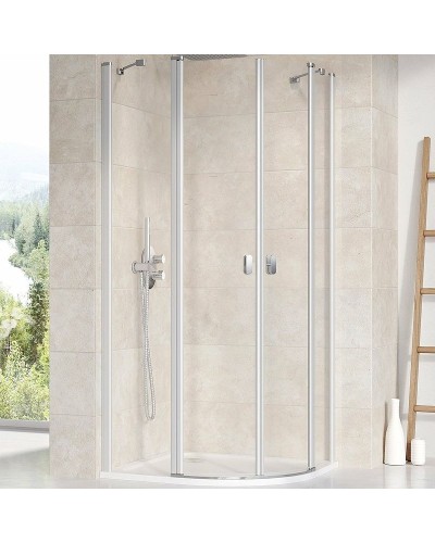 Душевой уголок Ravak Chrome CSKK4 90x90 3Q170U00Z1 профиль Сатин стекло Transparent