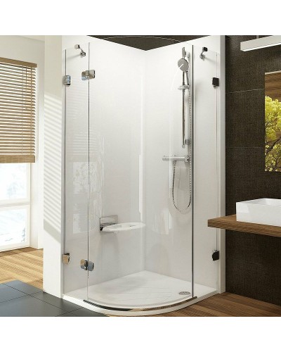 Душевой уголок Ravak Brilliant BSKK3-100 100х100 L 3ULAAA00Y1 профиль Хром стекло Transparent