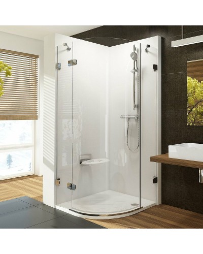 Душевой уголок Ravak Brilliant BSKK3-100 100х100 L 3ULAAA00Y1 профиль Хром стекло Transparent