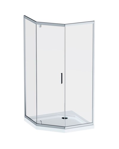 Душевой уголок AM.PM Gem 90x90 W90G-405-090MT профиль Хром матовый стекло прозрачное