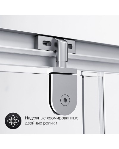 Душевой уголок AM.PM Gem 90x90 W90G-405-090MT профиль Хром матовый стекло прозрачное