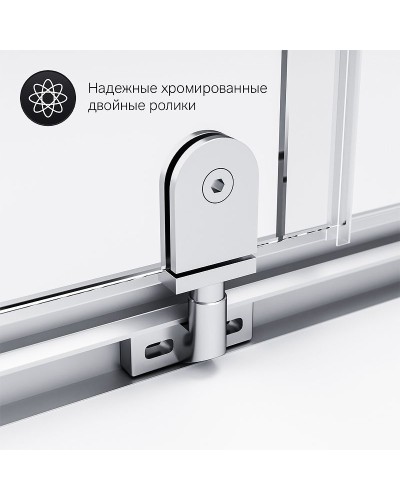 Душевой уголок AM.PM Gem 90x90 W90G-405-090MT профиль Хром матовый стекло прозрачное