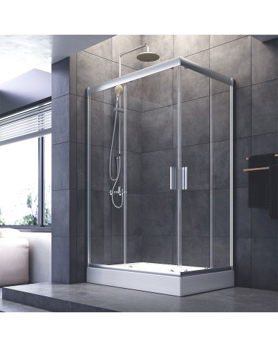 Душевой уголок AM.PM Gem 120x80 W90G-404-120280-MT профиль Хром матовый стекло прозрачное