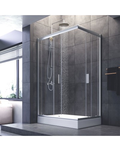 Душевой уголок AM.PM Gem 120x80 W90G-404-120280-MT профиль Хром матовый стекло прозрачное
