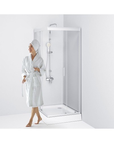 Душевой уголок AM.PM Gem 120x80 W90G-404-120280-MT профиль Хром матовый стекло прозрачное