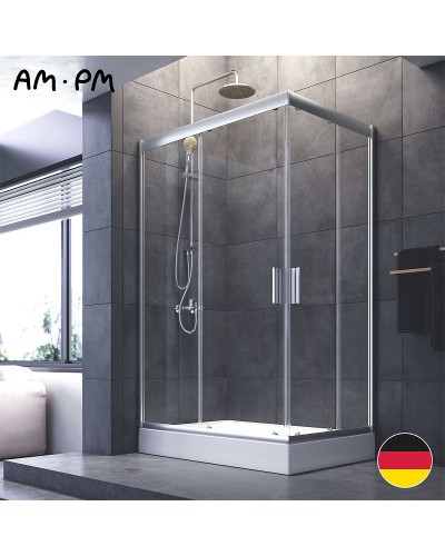 Душевой уголок AM.PM Gem 120x80 W90G-404-120280-MT профиль Хром матовый стекло прозрачное