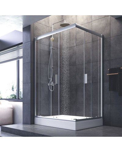 Душевой уголок AM.PM Gem 120x90 W90G-404-120290-MT профиль Хром матовый стекло прозрачное