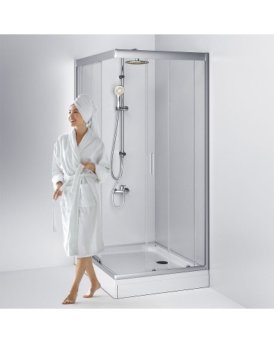 Душевой уголок AM.PM Gem 120x90 W90G-404-120290-MT профиль Хром матовый стекло прозрачное