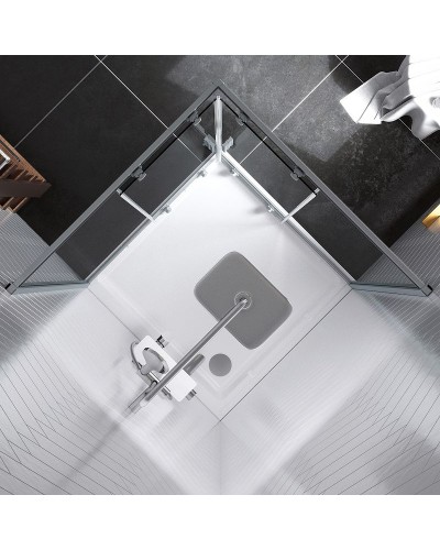 Душевой уголок Damixa Skyline 90x90 DX35WG-403-090MT профиль Хром матовый стекло прозрачное