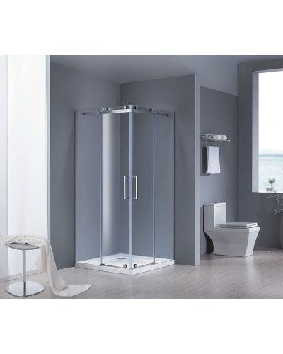 Душевой уголок Grossman Cosmo 90x90 GR-1090 профиль Хром стекло прозрачное