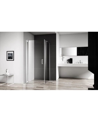 Душевой уголок BelBagno Marmi 100x80 MARMI-AH-1-100/80-C-Cr профиль Хром стекло прозрачное
