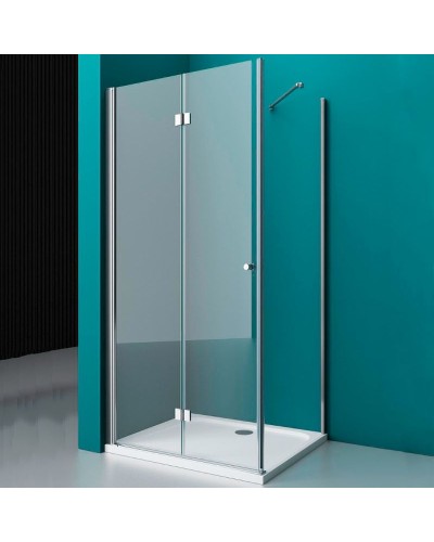 Душевой уголок BelBagno Albano 100х80 ALBANO-ASH-1-100/80-C-Cr профиль Хром стекло прозрачное