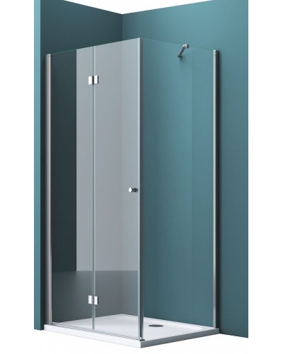 Душевой уголок BelBagno Albano 100х80 ALBANO-ASH-1-100/80-C-Cr профиль Хром стекло прозрачное