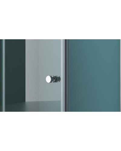 Душевой уголок BelBagno Albano 100х80 ALBANO-ASH-1-100/80-C-Cr профиль Хром стекло прозрачное