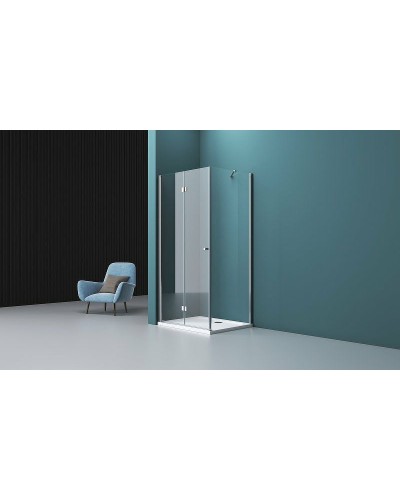 Душевой уголок BelBagno Albano 70х80 ALBANO-ASH-1-70/80-C-Cr профиль Хром стекло прозрачное