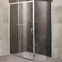 Душевой уголок BelBagno Unique 135х90 UNIQUE-AH-1-120/135-90-C-Cr профиль Хром стекло прозрачное