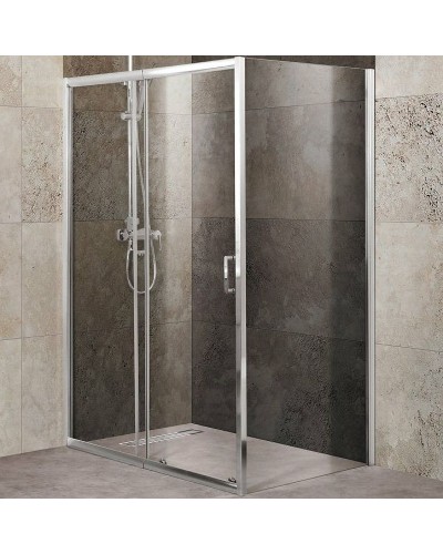 Душевой уголок BelBagno Unique 135х90 UNIQUE-AH-1-120/135-90-C-Cr профиль Хром стекло прозрачное