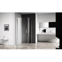 Душевой уголок BelBagno Marmi 100x90 MARMI-AH-1-100/90-C-Cr профиль Хром стекло прозрачное