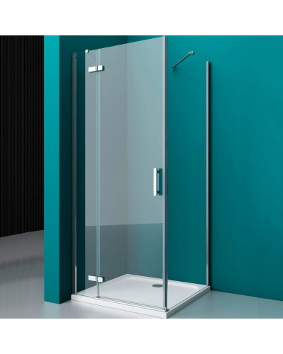 Душевой уголок BelBagno Kraft 100х80 KRAFT-AH-12-100/80-C-Cr-L профиль Хром стекло прозрачное