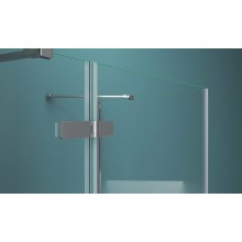 Душевой уголок BelBagno Kraft 100х80 KRAFT-AH-12-100/80-C-Cr-L профиль Хром стекло прозрачное