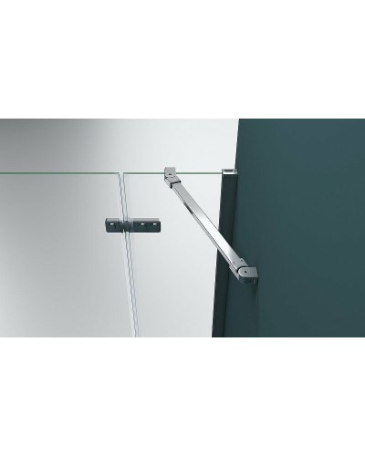 Душевой уголок BelBagno Kraft 100х90 KRAFT-AH-12-100/90-C-Cr-L профиль Хром стекло прозрачное